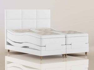 Naturia Ställbar med ruta gavel - Shadow White, 180x210 cm