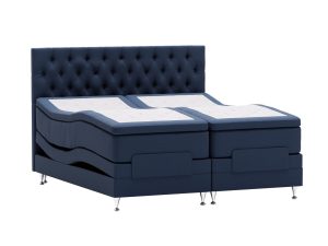 Moveable Ställbar Säng med Paula Gavel - Blå - Möbeltyg, 180x210 cm