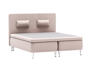 Premium Ramsäng med Daiven Gavel - Beige - Sammet, 105x210 cm