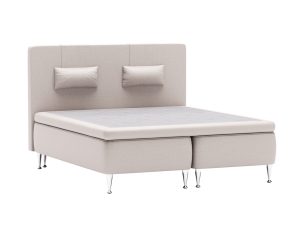 Premium Ramsäng med Daiven Gavel - Beige - Möbeltyg, 105x210 cm