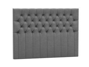 Royal Ground Sänggavel - 140cm, Antracitgrå - Sammet