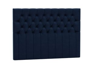 Royal Ground Sänggavel - 140cm, Blå - Sammet
