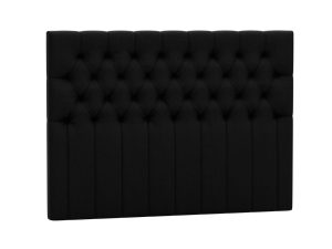 Royal Ground Sänggavel - 140cm, Svart - Möbeltyg